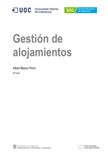Gestión de alojamientos - Universitat Oberta de Catalunya