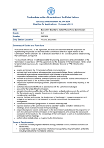 Vacancy No - Food and Agriculture Organization of the United Nations