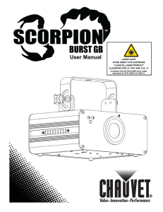Scorpion Burst GB User Manual, Rev. 2, Multi-Language