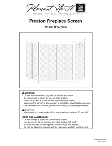 Preston Fireplace Screen