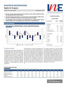 Informe de Exportaciones, Junio 2015