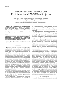 Función de Coste Dinámica para Particionamiento HW/SW