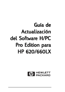 Guía de Actualización del Softwar del Software H/PC Pro Edition par