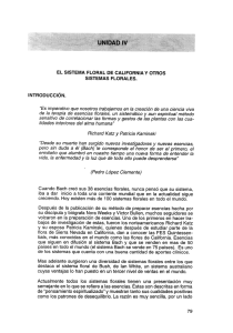 Unidad IV: El sistema floral de California y otros sistemas