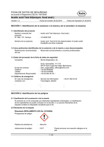 Acetic acid Test kit(enzym. food anal.) - R