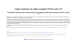 Cómo construir un cable cruzado UTP de red LAN