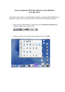 Acceso remoto por RAS (Servidor de Acceso Remoto) Con Mac OS X