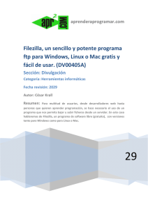 Filezilla, un sencillo y potente programa ftp para Windows, Linux o