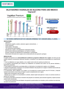dilatadores vaginales de silicona para uso medico