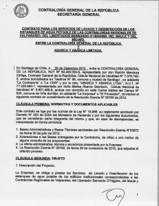 Contrato Abarca y Abarca Ltda. - Contraloría General de la República