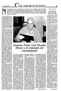 Gregorio Prieto, Carl Theodor Dreyer y el centenario del
