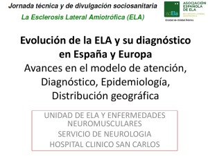 Evolución de la ELA y su diagnóstico en España y Europa Avances