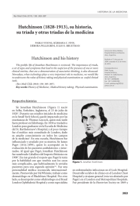 Hutchinson (1828-1913), su historia, su tríada y otras tríadas de la
