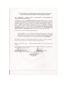 Page 1 AcTA DE cIERRE Y DE PRESENTACIÓN DE PROPUESTAS