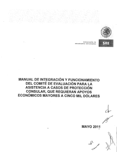 Manual de Integración y Funcionamiento del Comité de Evaluación