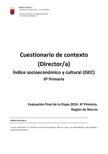 Cuestionario de contexto (Director/a)