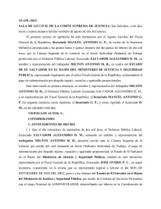 15-APL-2013. SALA DE LO CIVIL DE LA CORTE SUPREMA DE