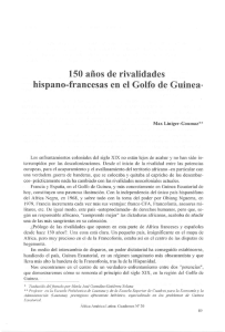 150 años de rivalidades hispano-francesas en el Golfo de Guinea*