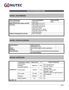 hoja de seguridad (hds)