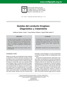 Quistes del conducto tirogloso: Diagnóstico y