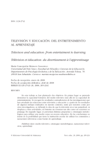 Televisión y educación: del entretenimiento al aprendizaje