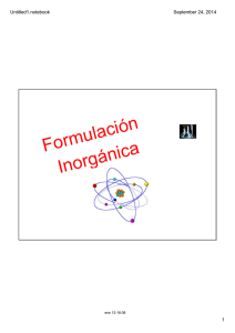formulación inorgánica 1