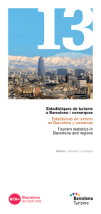 Estadístiques de turisme a Barcelona i comarques Estadísticas de