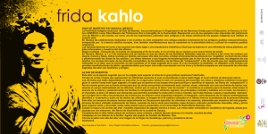 texto de sala frida kahlo español 90x45 cms