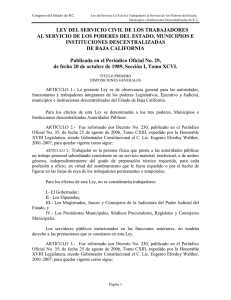 Ley del Servicio Civil de los Trabajadores al Servicio de