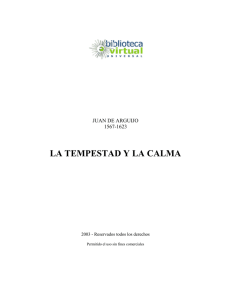 LA TEMPESTAD Y LA CALMA - Biblioteca Virtual Universal
