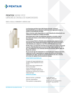 pentek serie pcc cartuchos de cristales de hexametafosfato