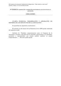 conclusiones - Asociación Profesional de Magistratura