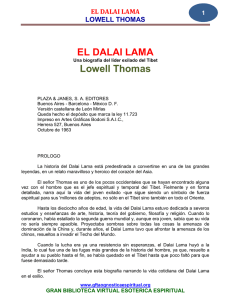 EL DALAI LAMA Lowell Thomas