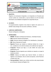 manual de procedimientos - Ministerio de Relaciones Exteriores y