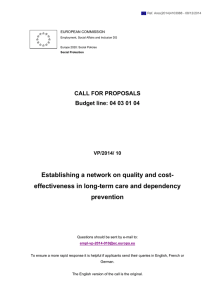 Establishing a network on quality a and cost-effectiveness