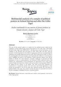 Multimodal analysis of a sample of political posters in Ireland during