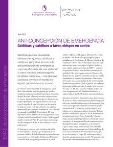 anticoncepción de emergencia - International Consortium for