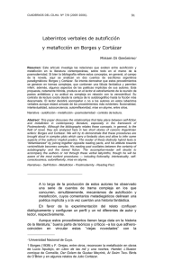 Laberintos verbales de autoficción y metaficción en Borges y Cortázar