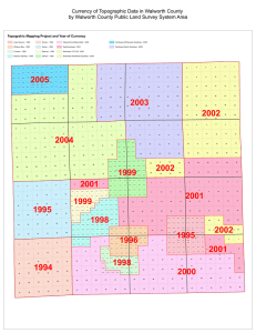 Currency of Topographic Data in Walworth County by Walworth