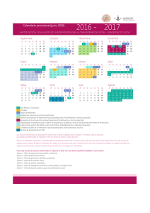 calendario 2016/2017 provisional (junio 2016)