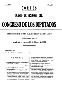 Sesión - Congreso de los Diputados