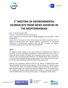 1st meeting of environmental journalists from news agencies in the
