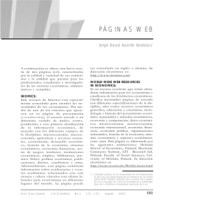 páginas web - Revista Economía, Gestión y Desarrollo