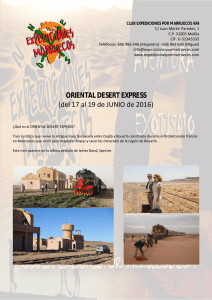 Itinerario Oriental Desert Express