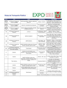 Rutas de Transporte Público