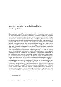 Antonio Machado y la tradición del haikú - Academica-e