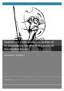 Radicalismo y reformismo: un análisis de su encuentro en los años