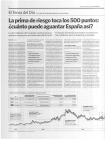 La prima de riesgo toca los 500 puntos: ¿cuánto puede aguantar