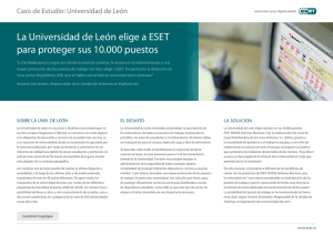 La Universidad de León elige a ESET para proteger sus 10.000