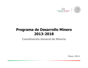 Programa de Desarrollo Minero 2013-2018